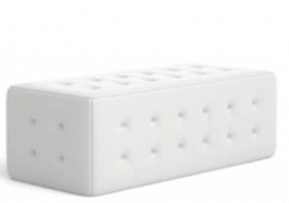 OTTOMAN GLAMREC WHITE